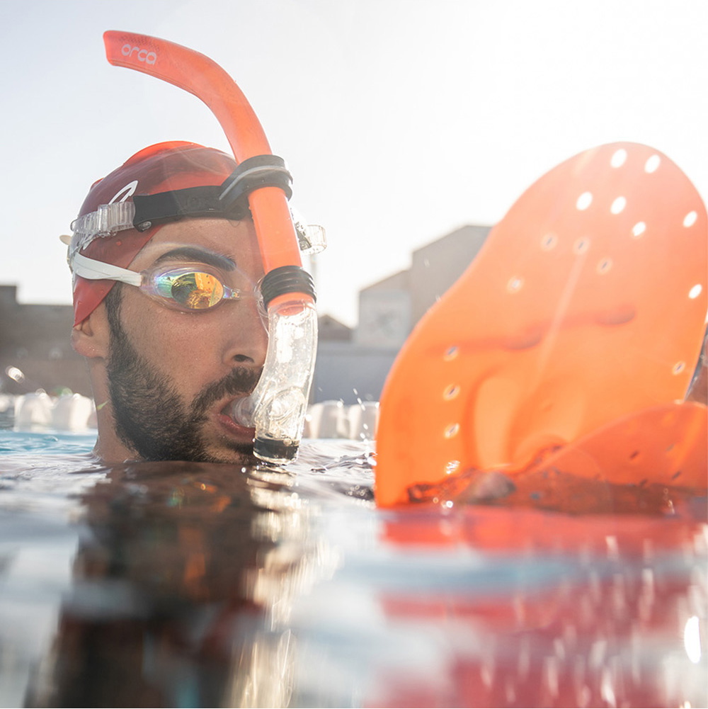2026 Orca Swim Snorkel HVBOTT54 - Hi-Vis Orange